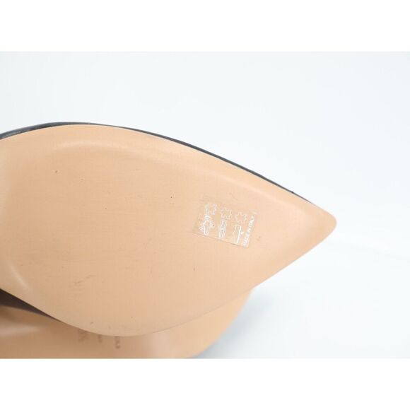 Bruno Magli Tara Pump Women Size 39.5 Black Leather Stiletto Heel Pointed Toe - Picture 5 of 11